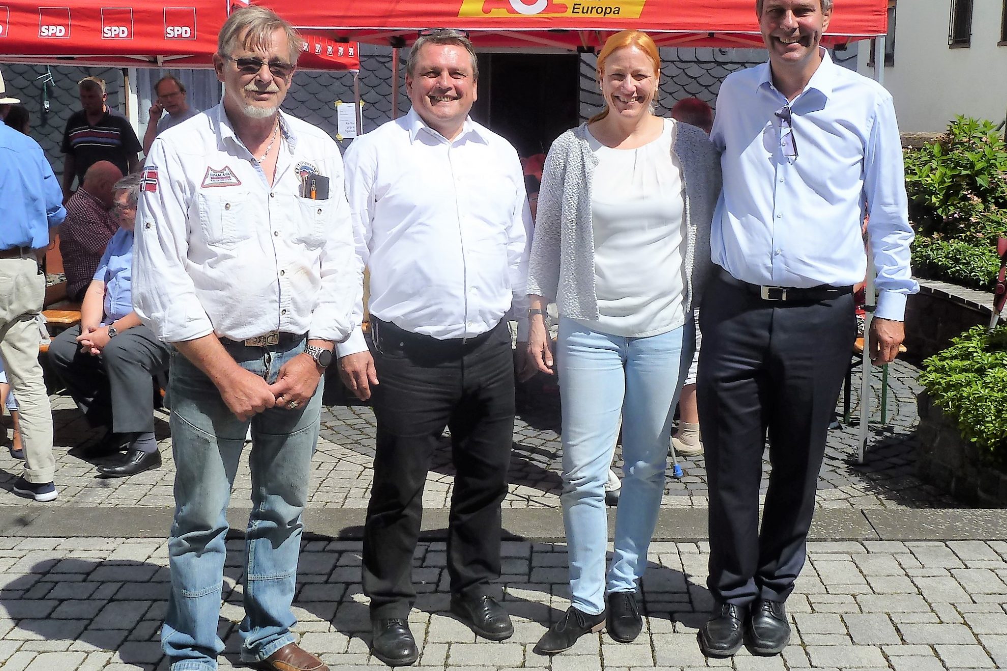 Michael Borke, Sagmar Schmidt, Armin Schild und Gerd Wegel (von Links)