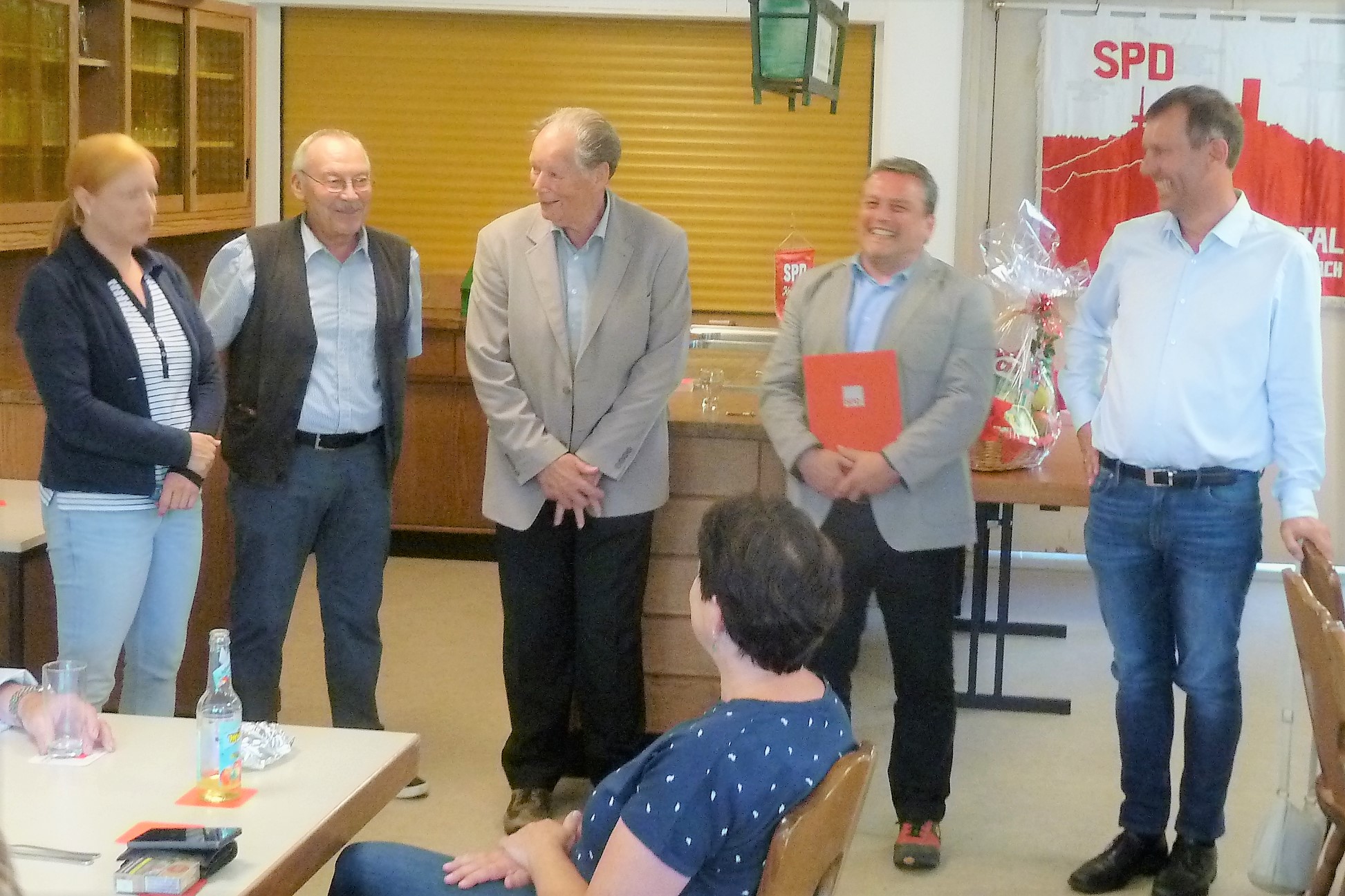 Dagmar Schmidt, Karl-Ernst Schaub, Bruno Müller, Armin Schild und Michael Borke (von links)